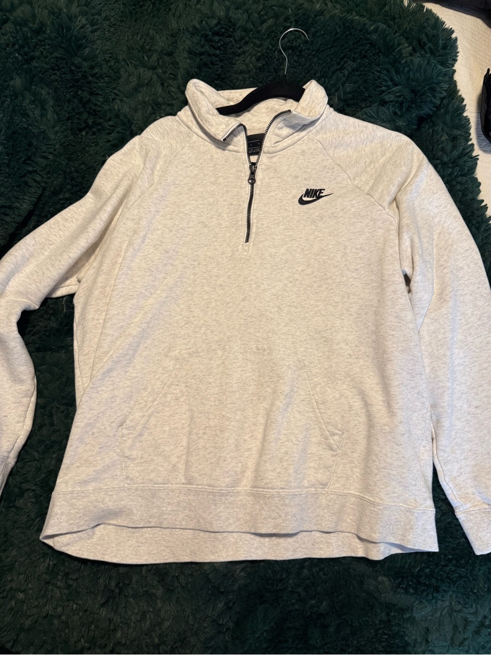 Nike Light Gray Quarter-Zip Women’s Pullover